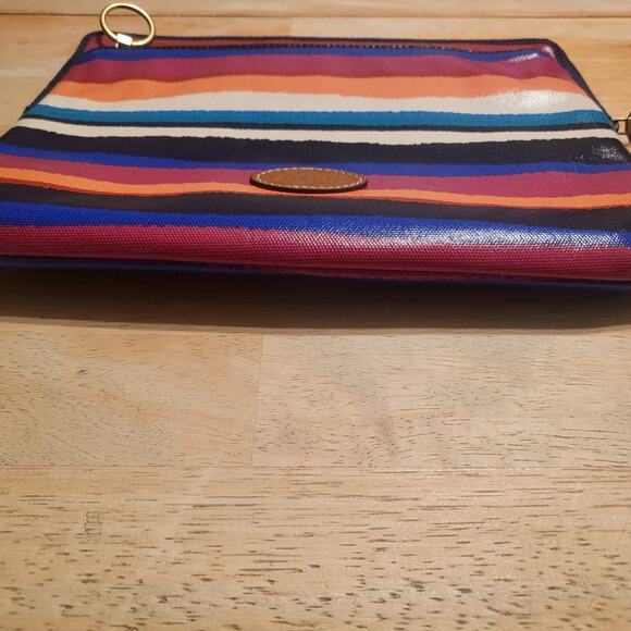 FOSSIL Tablet Zipper Sleeve Cover Multi-Color Stripes - Picture 3 of 10